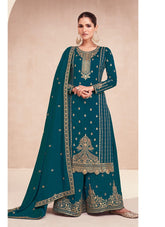 Gorgeous Salwar Suit in Rama Colour